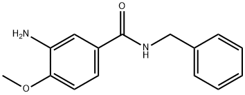 3-amino-N-benzyl-4-methoxybenzamide 结构式