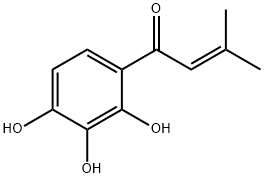 2-Buten-1-one,3-methyl-1-(2,3,4-trihydroxyphenyl)-(9CI) 结构式