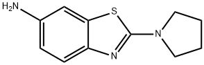 2-(吡咯烷-1-基)-1,3-苯噻唑-6-胺 结构式