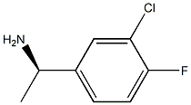 (R)-1-(3-氯-4-氟苯基)乙胺 结构式