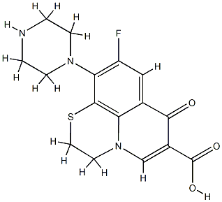 N-desmethylrufloxacin 结构式