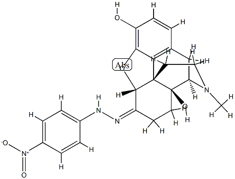 oxymorphone 4-nitrophenylhydrazone 结构式