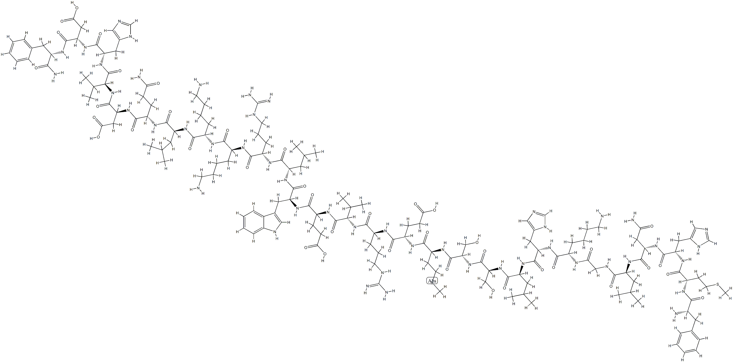 bovine parathyroid hormone (7-34) 结构式