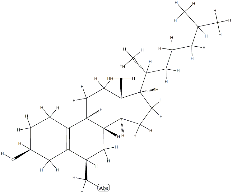 6-astatomethyl-19-norcholest-5(10)-en-3-ol 结构式