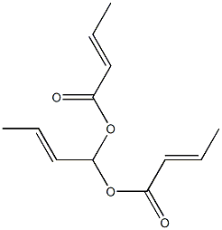 Di[(E)-2-butenoic acid](E)-2-buten-1-ylidene ester 结构式