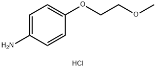 4-(2-甲氧基乙氧基)苯胺盐酸盐 结构式