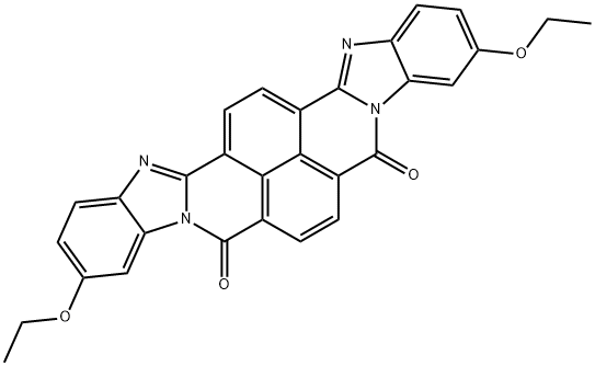 3,12-二乙氧基二苯并咪唑并[2,1-B:1',2'-J]苯并[LMN][3,8]菲咯啉-6,9-二酮 结构式