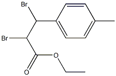 Benzenepropanoic acid, .alpha.,.beta.-dibroMo-4-Methyl-, ethyl e 结构式