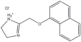 1H-Imidazole,4,5-dihydro-2-[(1-naphthalenyloxy)methyl]-, hydrochloride (1:1) 结构式