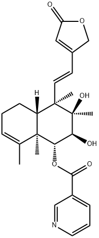 6-O-NICOTINOYLBARBATIN C 结构式