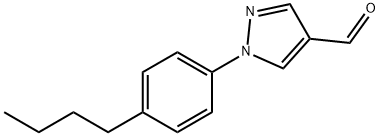 1-(4-丁基苯基)-1H-吡唑-4-甲醛 结构式