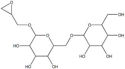 2,3-epoxypropyl O-galactopyranosyl(1-6)galactopyranoside 结构式