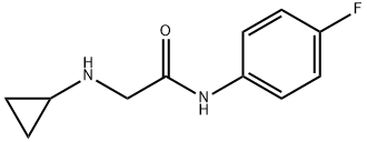 2-(cyclopropylamino)-N-(4-fluorophenyl)acetamide 结构式