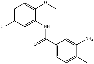 3-amino-N-(5-chloro-2-methoxyphenyl)-4-methylbenzamide 结构式