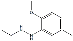 1-[-(2-methoxy-5-methylphenyl)ethyl]hydrazine 结构式