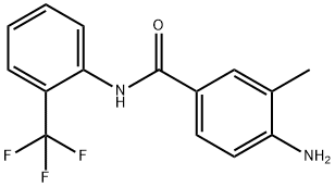 4-amino-3-methyl-N-[2-(trifluoromethyl)phenyl]benzamide 结构式