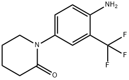 1-[4-AMINO-3-(TRIFLUOROMETHYL)PHENYL]PIPERIDIN-2-ONE 结构式
