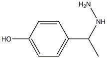 1-(1-(4-hydroxyphenyl)ethyl)hydrazine 结构式