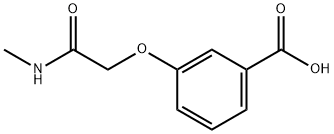3-(2-(甲氨基)-2-氧代乙氧基)苯甲酸 结构式