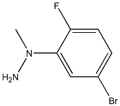 1-[(5-bromo-2-fluorophenyl)methyl]hydrazine 结构式