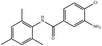 3-amino-4-chloro-N-(2,4,6-trimethylphenyl)benzamide 结构式