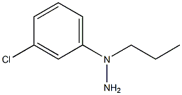 1-(1-(3-chlorophenyl)propyl)hydrazine 结构式