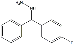 ((4-fluorophenyl)(phenyl)methyl)hydrazine 结构式