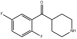（2,5-二氟苯基）-4-哌啶基-甲酮 结构式