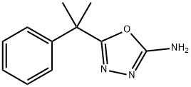 5-(2-phenylpropan-2-yl)-1,3,4-oxadiazol-2-amine 结构式