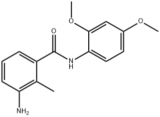 3-amino-N-(2,4-dimethoxyphenyl)-2-methylbenzamide 结构式