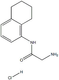 2-amino-N-5,6,7,8-tetrahydronaphthalen-1-ylacetamide 结构式