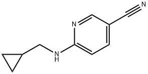 6-[(cyclopropylmethyl)amino]nicotinonitrile 结构式