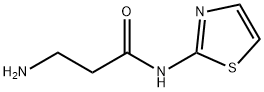3-氨基-N-(噻唑-2-基)丙酰胺 结构式
