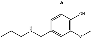 2-bromo-6-methoxy-4-[(propylamino)methyl]phenol 结构式