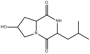 环(羟脯氨酸-亮氨酸)二肽 结构式