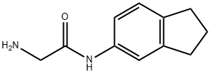 2-氨基-N-(2,3-二氢-1H-茚-5-基)乙酰胺 结构式