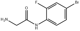 N~1~-(4-bromo-2-fluorophenyl)glycinamide(SALTDATA: HCl) 结构式