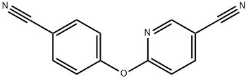 6-(4-cyanophenoxy)nicotinonitrile 结构式