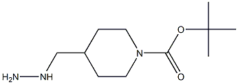 4-(肼基甲基)哌啶-1-羧酸叔丁酯 结构式