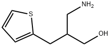 3-氨基-2-(噻吩-2-基甲基)丙烷-1-醇 结构式