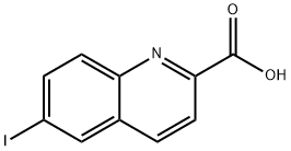 6-碘喹啉-2-羧酸 结构式