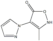 5(2H)-Isoxazolone,3-methyl-4-(1H-pyrazol-1-yl)-(9CI) 结构式