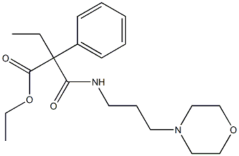 N-(3-Morpholinopropyl)phenylethylmalonamidic acid ethyl ester 结构式