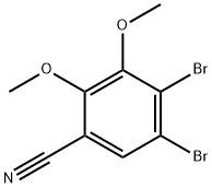 4,5-DIBROMO-2,3-DIMETHOXY-BENZONITRILE 结构式