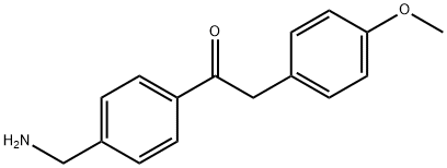 1-(4-(氨基甲基)苯基)-2-(4-甲氧基苯基)乙烷-1-酮 结构式