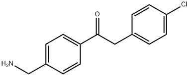 1-(4-(氨基甲基)苯基)-2-(4-氯苯基)乙烷-1-酮 结构式