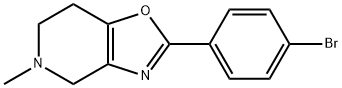 2-(4-溴苯基)-5 - 甲基-4,5,6,7 - 四氢-恶唑并[4,5-C〕吡啶 结构式