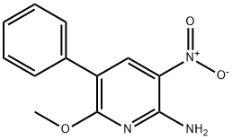 6-METHOXY-3-NITRO-5-PHENYL-PYRIDIN-2-YLAMINE 结构式