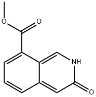 3-Hydroxy-isoquinoline-8-carboxylic acid methyl ester 结构式