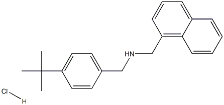 N-[[4-叔丁基苯基]甲基]-1-萘甲胺盐酸盐 结构式